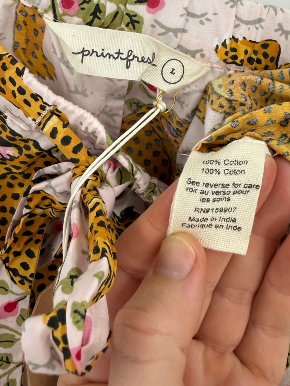 ✦NWT Printfresh PJ Shorts in Bagheera | Blush | Large - Picture 6 of 7